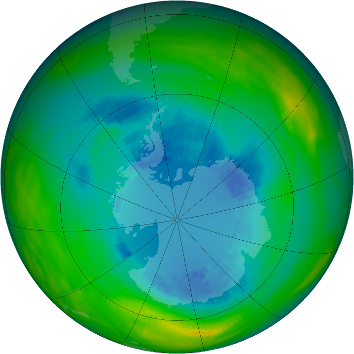 Ozone Map 1984-09-01